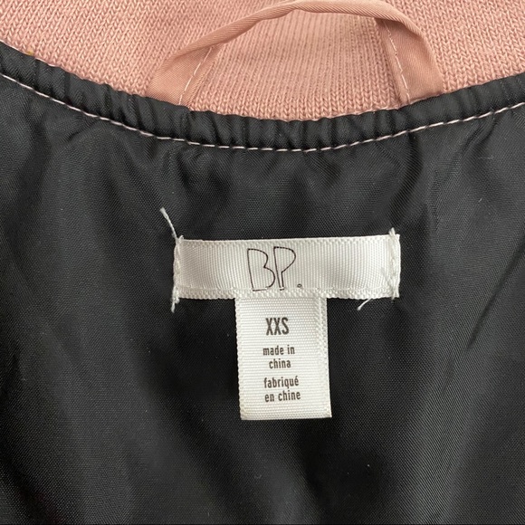 NORDSTROM B.P. PINK PLEATED BOMBER JACKET - Picture 9 of 9